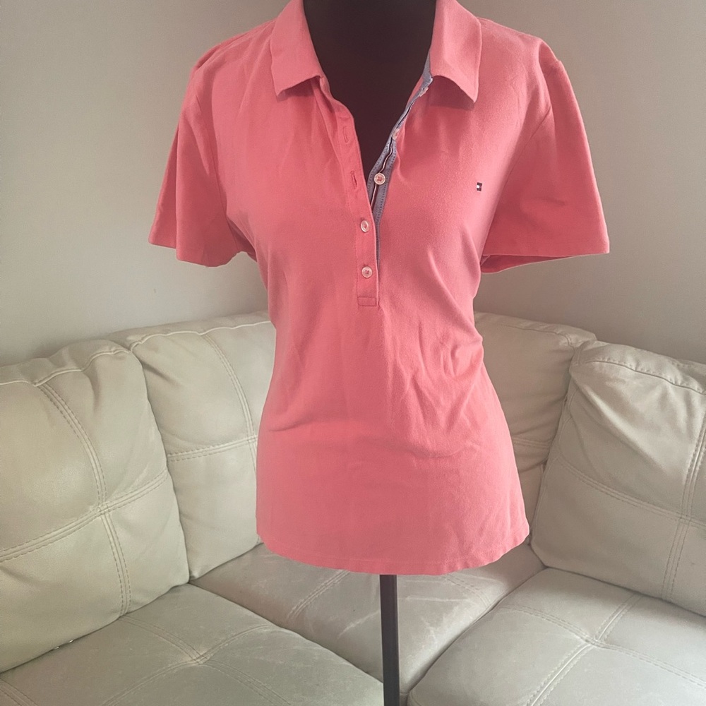Women's Peach Polo Shirt